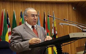 Ph : DR - L'ambassadeur  Ramtane Lamamra."...Des menaces pèsent sur la sécurité et la stabilité de la région..."