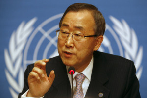 PH : DR - Ban Ki Moon, Secrétaire général des Nations Unies
