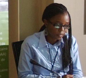 Ph: Dr - Mlle Mwanja Ng'anjo, Responsable des Communications à l'Agence du Nepad