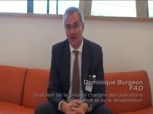 Ph: Dr - Dominique Burgeon, Directeur de la Division des opérations d’urgence et de la réhabilitation à la FAO