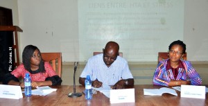 Ph: DR: Présidium lors de la conmunication